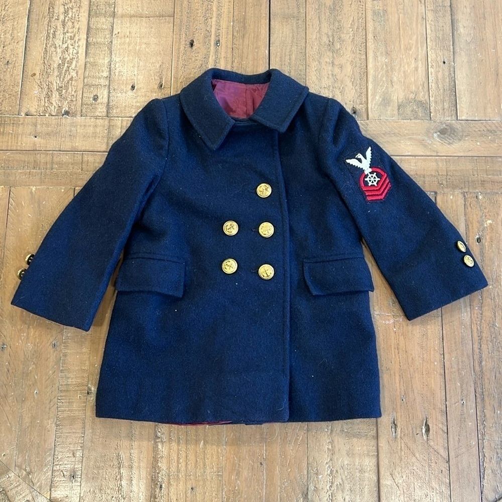 Fieldston vintage navy wool pea coat